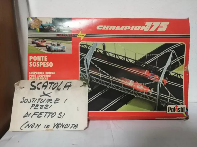 POLISTIL Champion 175 slot car A 218 Ponte sospeso 1/32 vintage