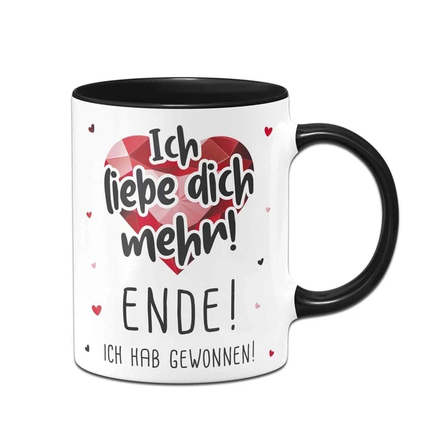 Tasse Ich liebe dich mehr! Geschenk für Freund, Freundin