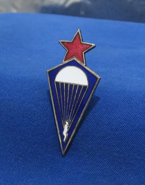 Yugoslavia Serbia Jna Army Early Paratrooper Parachutist Candidate Badge