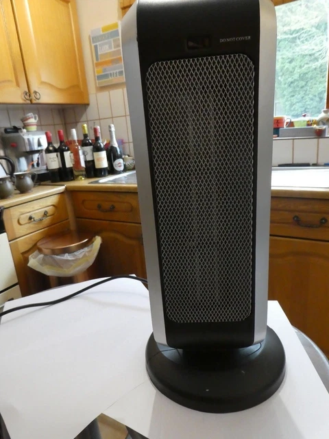 LOGIK L20CTH17 CERAMIC Tower Fan Heater-Black u0026 Silver EUR 34,98 - PicClick  FR