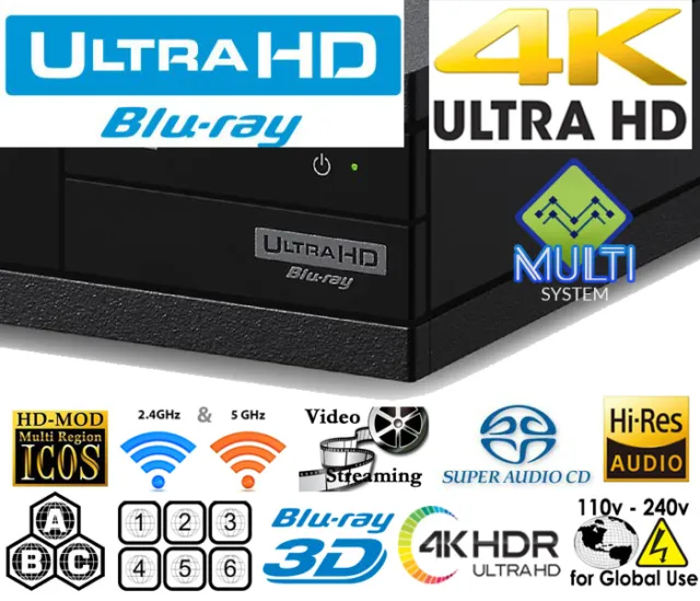 Sony X800M2 UHD 4k All Region Free DVD and Zone ABC Blu Ray Player 2