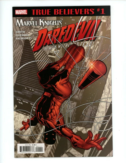 True Believers Daredevil #1 Comic Book  NM- 2018 Marvel Knights Reprinting #1