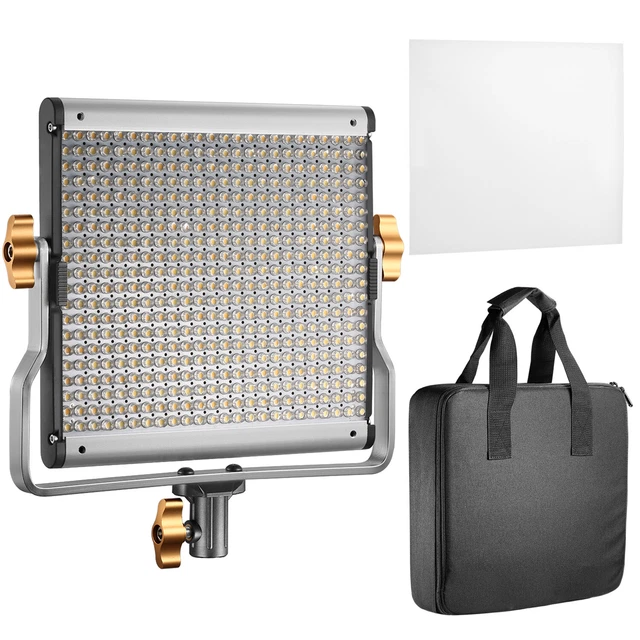 Neewer LED Vidéo Studio Light Bi-Color avec kit de Support de U Réglable