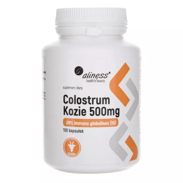 Colostrum de chèvre IG 28% Aliness 500 mg, 100 capsules