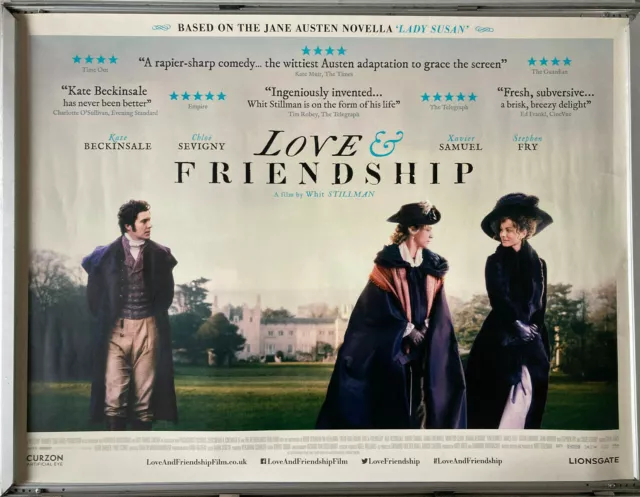 Cinema Poster: LOVE & FRIENDSHIP 2016 (Quad) Kate Beckinsale Chloë Sevigny