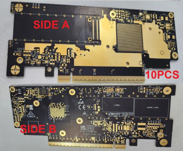 10pcs scrap pcb for gold recovery 67x167mm ea