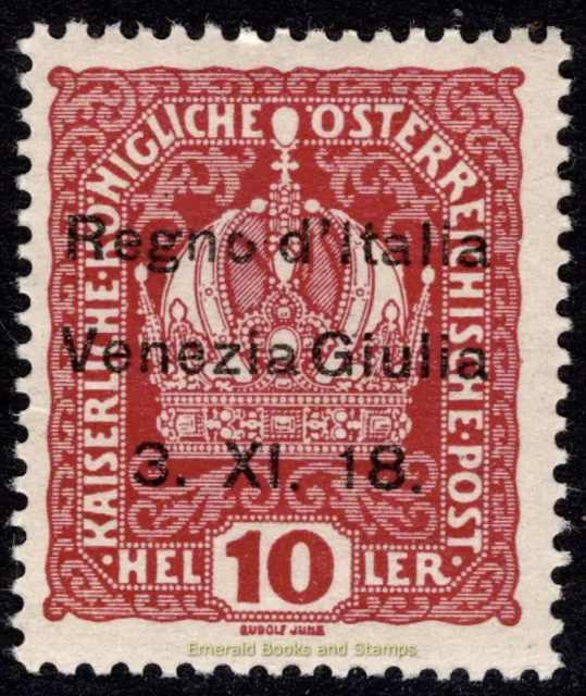 EBS Italy 1918 - Occupation of Venezia Giulia  - Unificato 4 MNH** $58