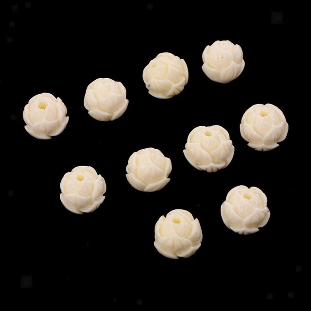 10 Stücke 10mm Lotus Blume Anhänger Perle Schmuckherstellung von Perlenschmuck