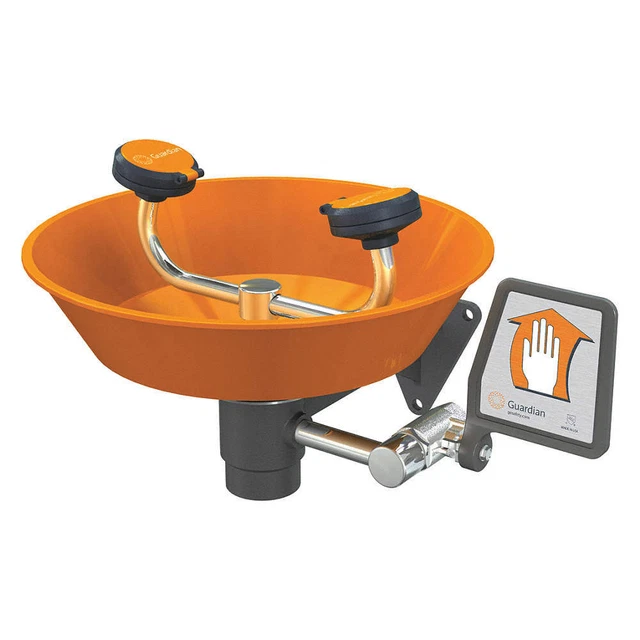 GUARDIAN EQUIPMENT G1750P Eyewash Station,Wall Mnt,Plastic,15-1/2W