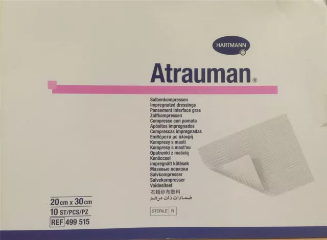 Atrauman Imprägniert Tüll Dressings 20cm x 30cm (x10)