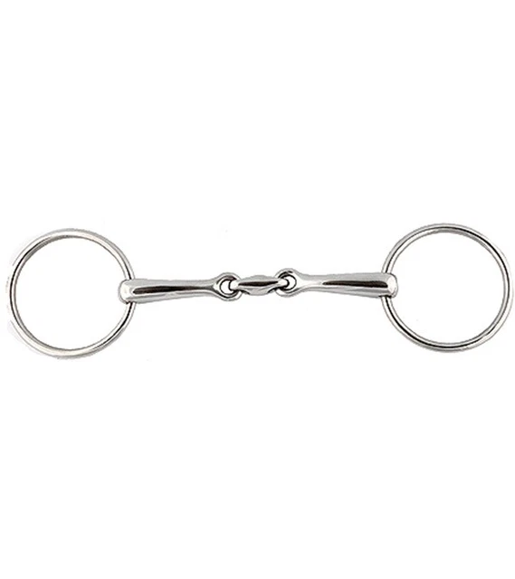 Jacks 20133-5-1-8 Stainless Steel Horizontal Elliptical Link Bradoon Bit - 5.12