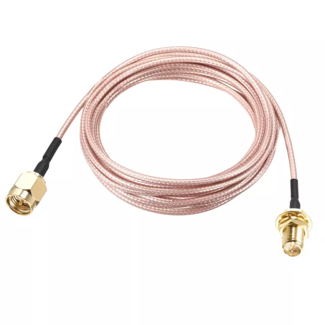 Faible RF Coaxial Câble Connection Coaxial RG178 RP SMA Femelle Cloison vers SMA