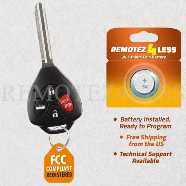 Replacement for 2011 Toyota Camry Keyless Entry Remote Car Control Key Fob G