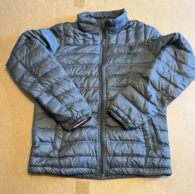 Tommy Hilfiger Men's Packable Jacket, Light Quilted Puff Coat Size S