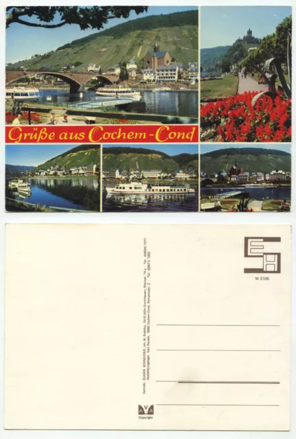 14363 - Greetings from Cochem-Cond - Old Postcard