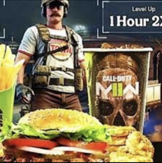 BURGER KING CODE Modern Warfare 2 Skin Opérateur BK + 2XP EUR 14,00