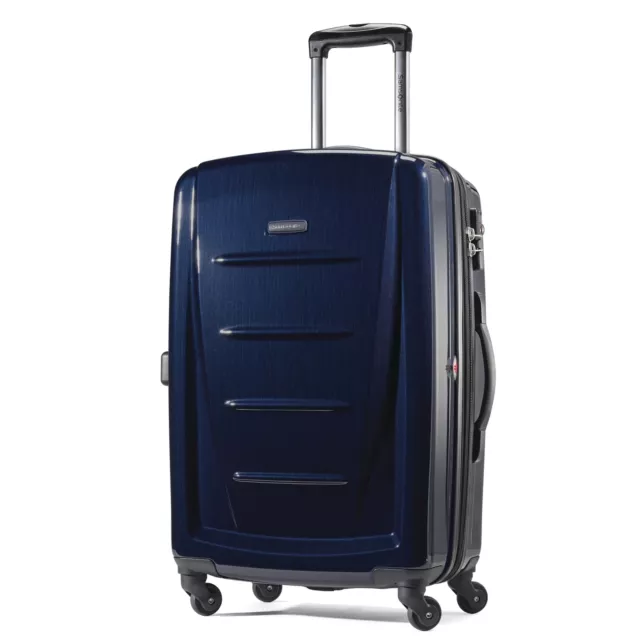 Samsonite Winfield 2 Hardside Luggage with Spinner Wheels - Navy/Checked-Large 2