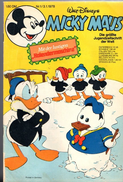Micky Maus   Sie Wählen  1 Heft aus 1978 ab 5 auktionen portofrei