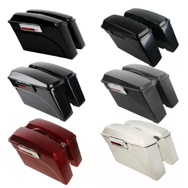 Hard Saddlebags Fit For Harley Touring Electra Road King Street Glide 1994-2013