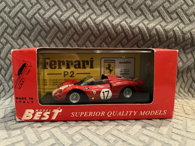 BEST MODEL 1/43 Ferrari P2 Prova Rosso/Red #9019/2 w Free