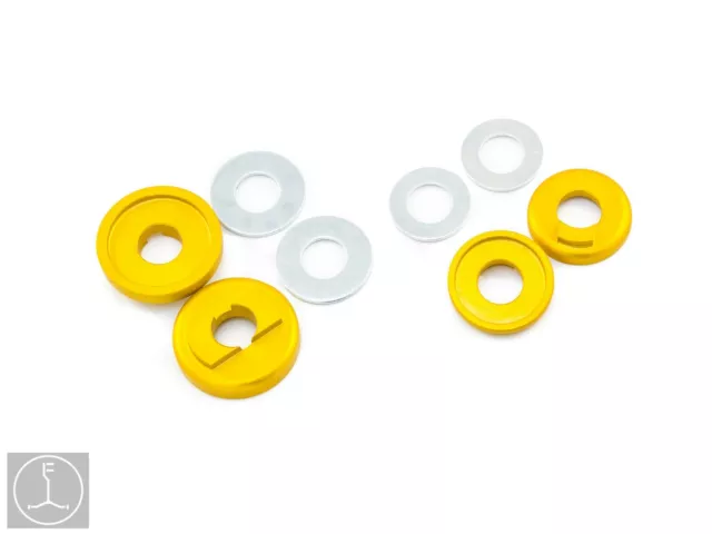 BMX *GOLD* Dropout Savers - FRONT & REAR Set -Anti-Rotation Fits 3/8 & 10mm Axel