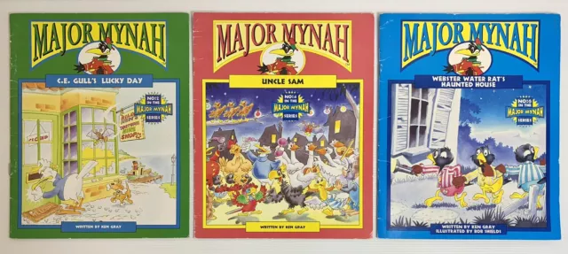 Major Mynah Books 2 4 & 6 By Ken Gray Vintage PB, Lucky Day Uncle Sam Free Post
