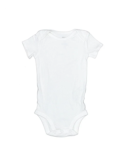 Just One You Made by Carter's Boys White Short Sleeve Bodysuit 9 Months