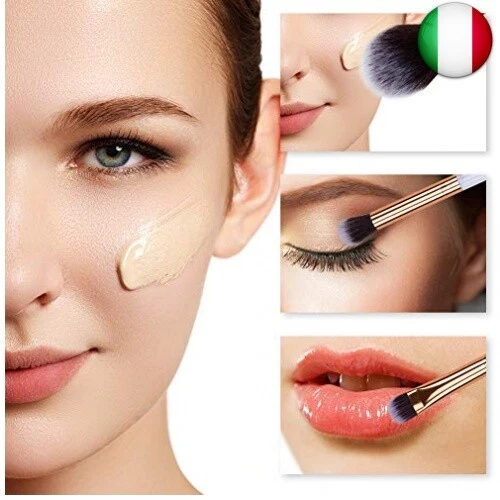 HEYMKGO Pennelli Make Up professionali Set di 10 pennelli trucco 3