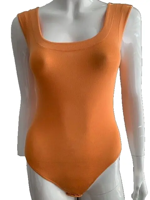 La Perla silk seemless soft cup bodysuit NWT Orange size IT 1/ XS