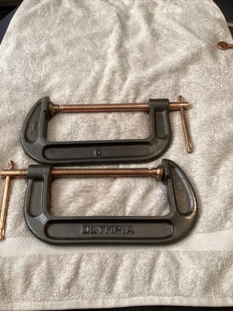 Olympia G Clamps 6” Heavy Duty PAIR OF