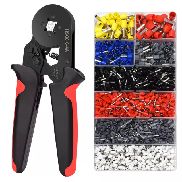 Ferrule Crimping Tools Wire Pliers - 1800 PCS Wire Ferrules with Crimpers Pli...