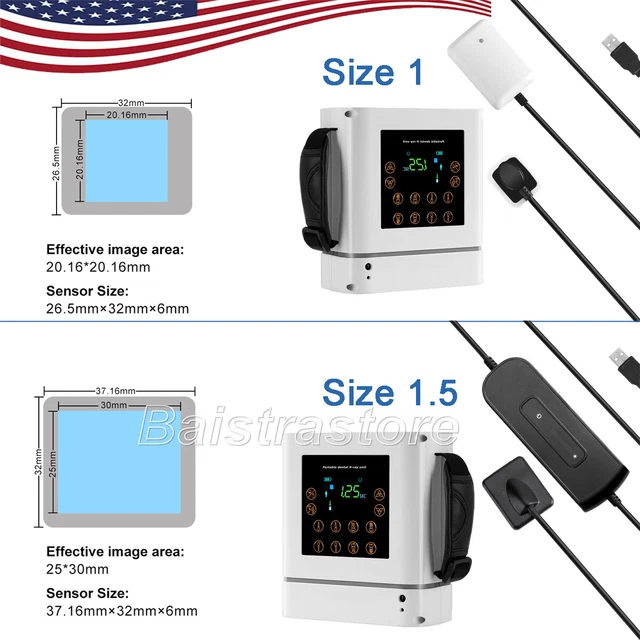 USA Dental Lab Digital Imaging System X-Ray Machine /RVG X-Ray Sensor Size 1/1.5