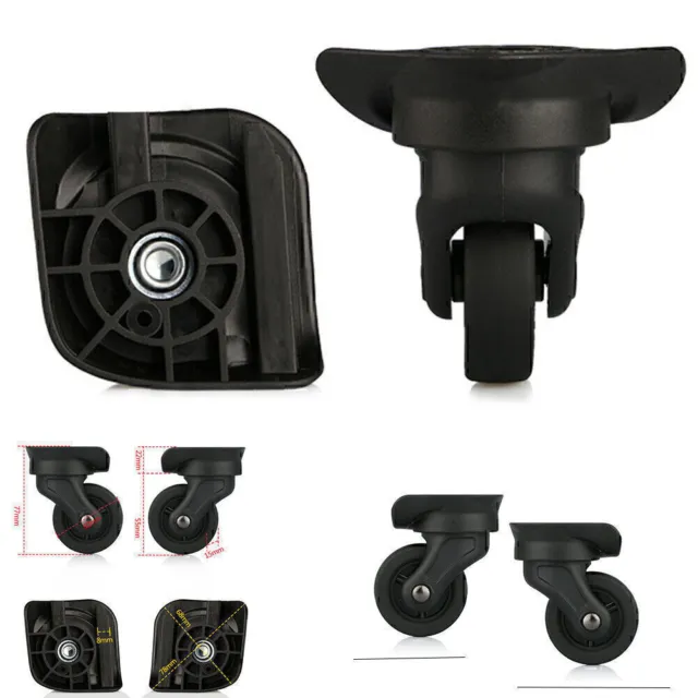 Luggage 360 Spinner Wheel Replacement Black Suitcase Swivel Caster Repair Kit