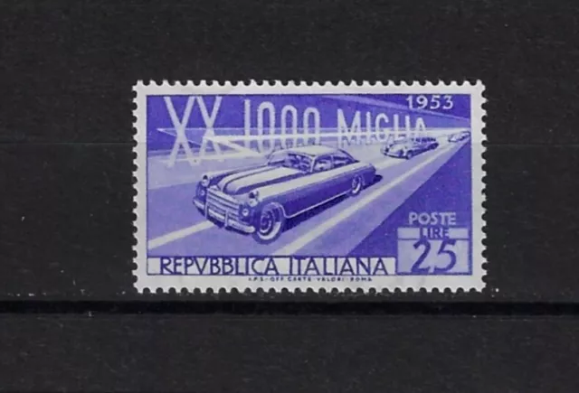 1953 ITALIA REPUBBLICA - XX Mille Miglia - 25L - nuovo - MNH