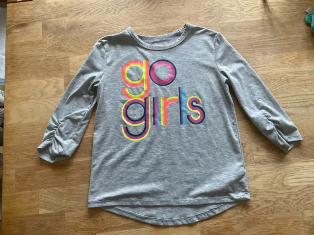 Girls GAP Fit Grey T-Shirt Age 8 - 9 Years