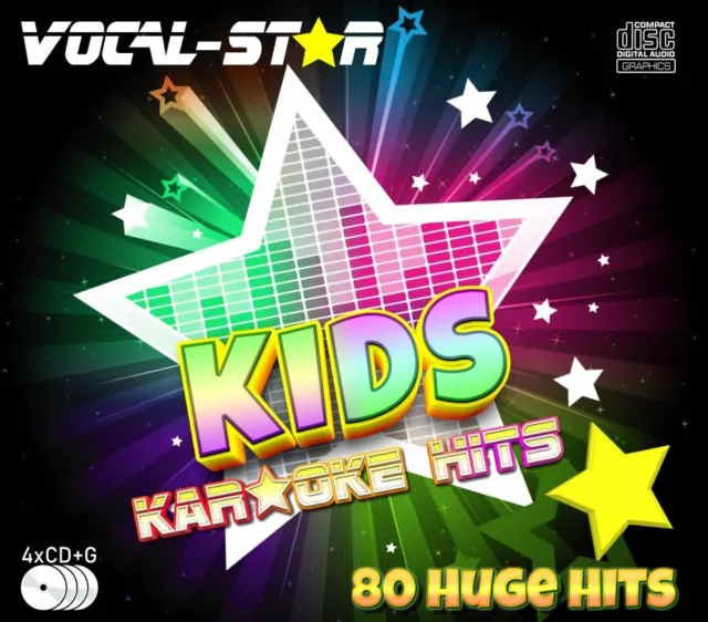 Vocal-Star Niños Karaoke CDG CDG CD+G Disco Set 150 Canciones para Máquina de Karaoke