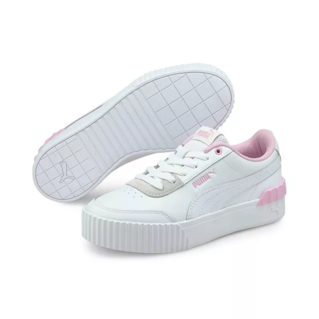 Puma Cabasag Lift Mujer Estilo de Calle Zapatillas Clubwear Blanco - Pink Lady