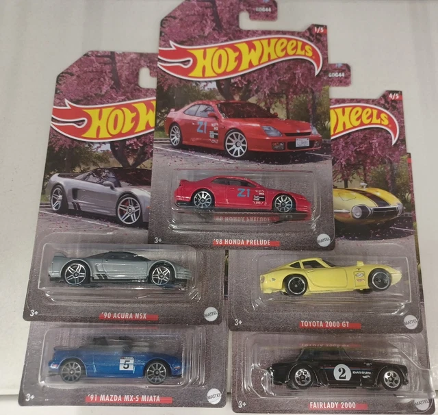 HOT WHEELS 2023 JDM SET WALMART EXCLUSIVE, NSX PRELUDE FAIRLADY MIATA SG x5 Cars 29.00 PicClick