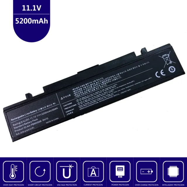 Battery for Samsung NP-R620-JS03 NP300V5A-S1C NP300V5A-S0M NP300V5A-S13