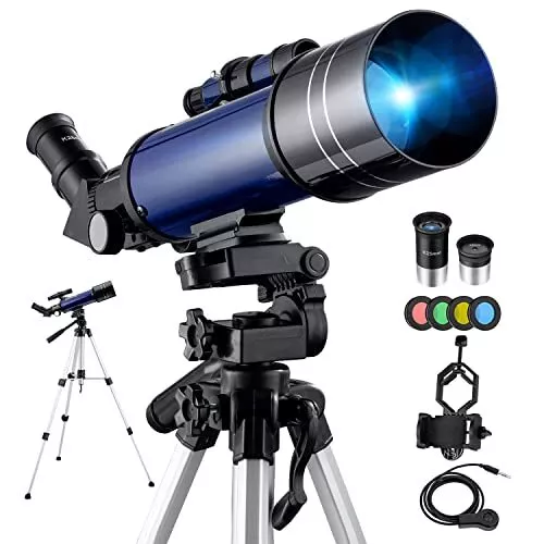 Telescopio Astronomico Kit Completo Pro 70-400 Telescopios Rifrazione con Treppi