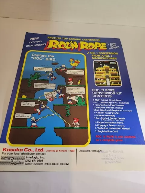 Roc'n Rope - Videogame by Konami