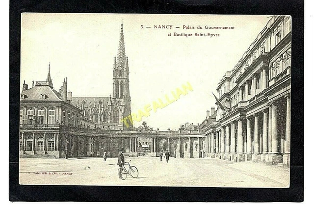 CPA FRANCE NANCY - Government Palace and St. Epvre Basilica