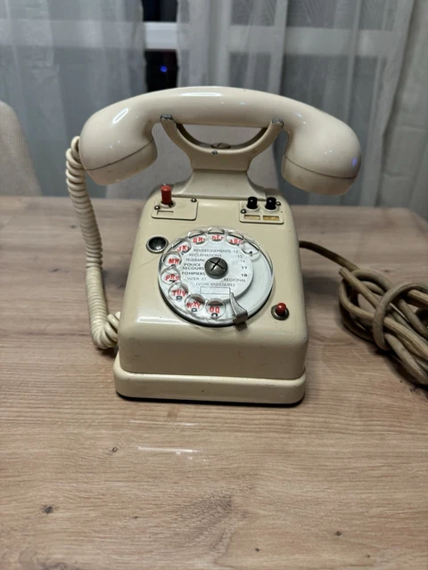 Téléphone analogique - Bakélite - Téléphone de transfert PTT