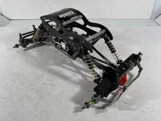 Custom 4WS Losi 1/10 4x4 Night Crawler Roller Slider Chassis, w/ Upgrades