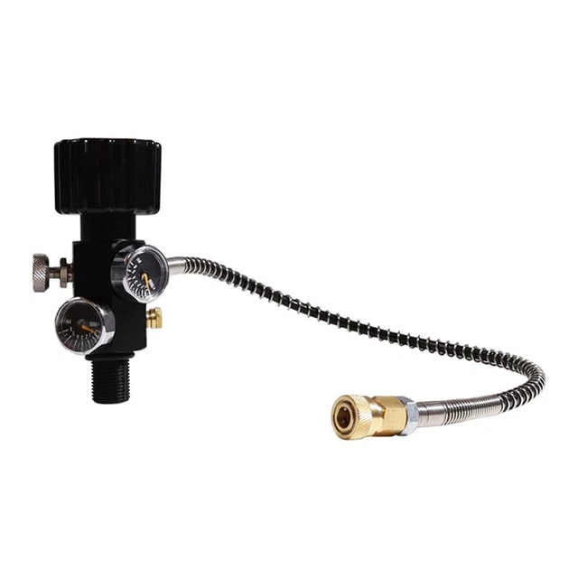 M18X1.5 PCP Tank Dual Gauge Charging Air Fill Station Gas Cylinder Refill A J6H2