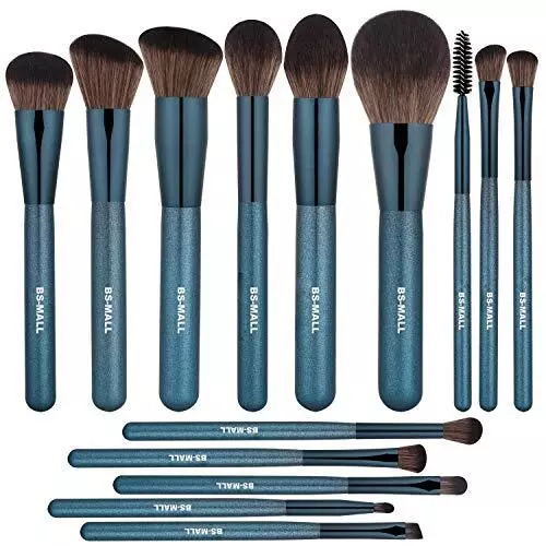 BS-MALL Makeup Brush Set 14Pcs Premium Synthetic Professional Makeup Brushes