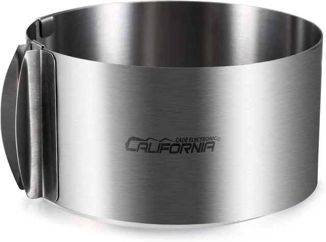 Cake Mold-Cake Ring-Adjustable round Stainless Steel 6 to 12 Inch Cake Mold - Ca