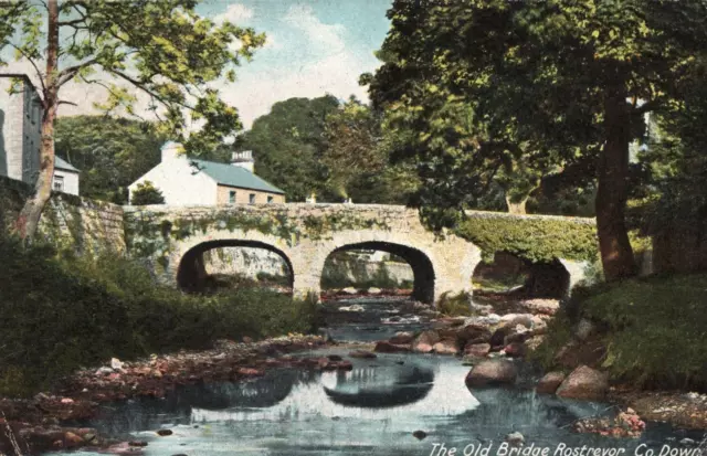 The Old Bridge Rostrevor Co. Down N. Ireland Postcard 1906