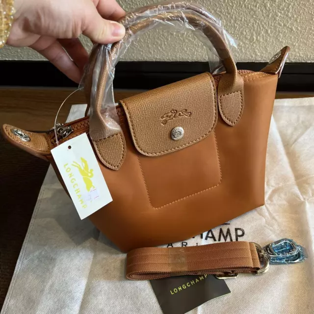 Longchamp Le Pliage Neo XS  Camel Shoulder Tote Bag 2Way Bag Japan Outlet New　!