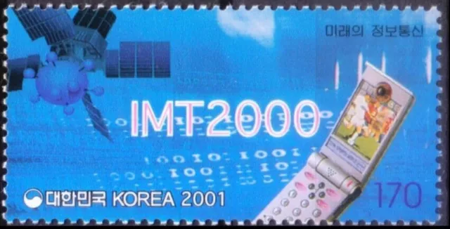 Korea South 2001 MNH, Millennium, Communications of future, Electronics, Mobile